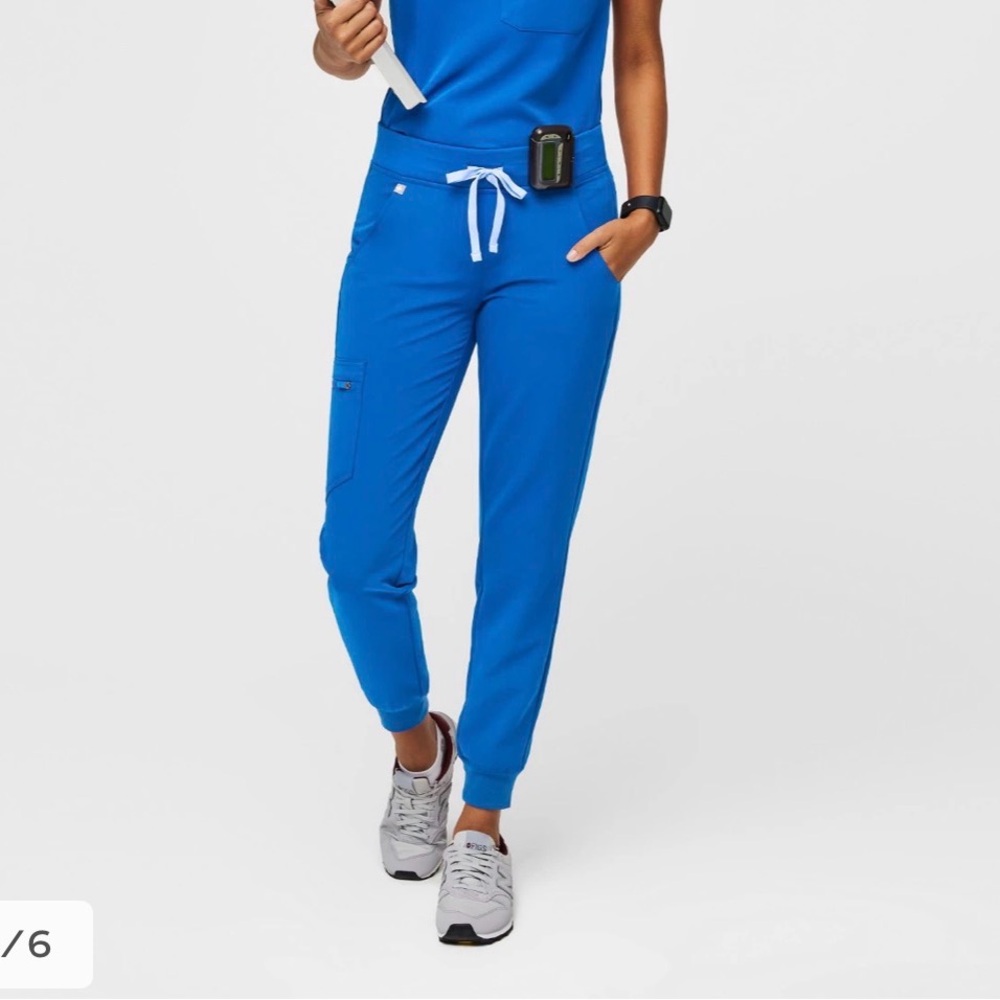Figs Women's Royal Blue Jogger Scrub Pants Small Petite